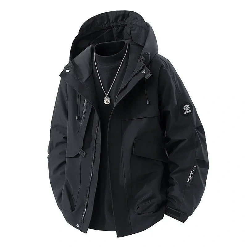 GorgeousBen 2025 New Arrival Men's Mountain Cargo Jacket | Spring Autumn Windproof Water-Repellent Hiking Travel Outdoor Sports Outerwear