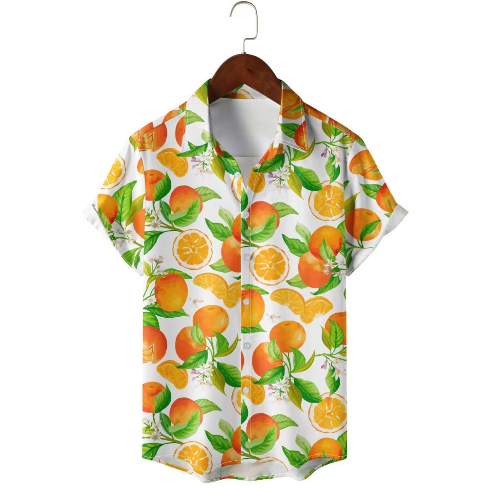 GorgeousBen Men's 3D Digital Print Short Sleeve Shirts, New Arrival Factory Direct