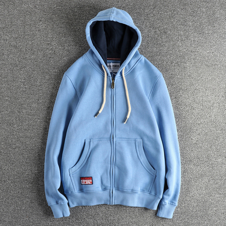 GorgeousBen 320G Heavyweight Fleece Lined Men's Vintage Zip Up Hoodie