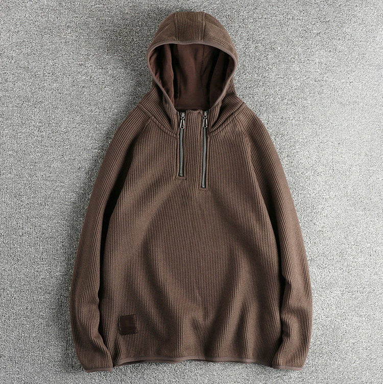 GorgeousBen 520G Heavyweight Fleece Lined Men's American Trendy Double Zipper Hoodie