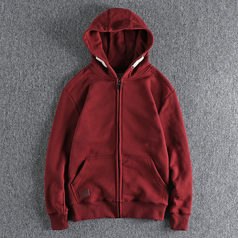 GorgeousBen Men's 400G Heavyweight Fleece Zip Up Hoodie