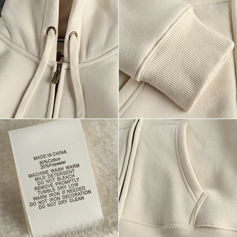 GorgeousBen Men's Light Washed Vintage Fleece Zip Up Hoodie