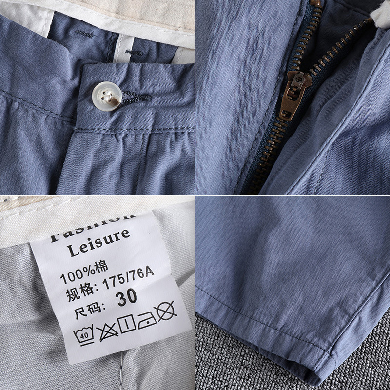 GorgeousBen Men's Summer New Arrival Casual Shorts Slight Stretch Washed Solid Color Relaxed Straight Daily Versatile Knee Length