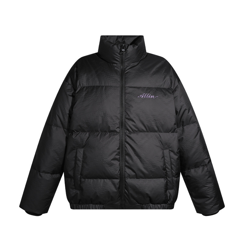 GorgeousBen Men's Winter New White Duck Down Jacket American Trendy Thick Warm Stand Collar Puffer Coat