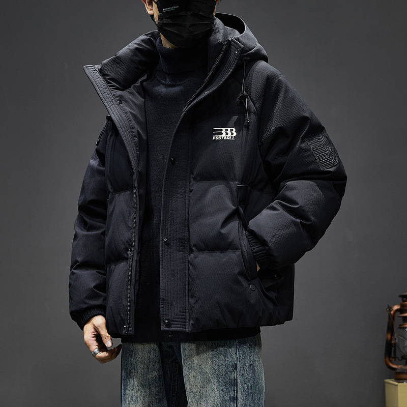GorgeousBen Men's Winter Puffer Jacket - Trendy Thick Warm Hooded Casual Coat
