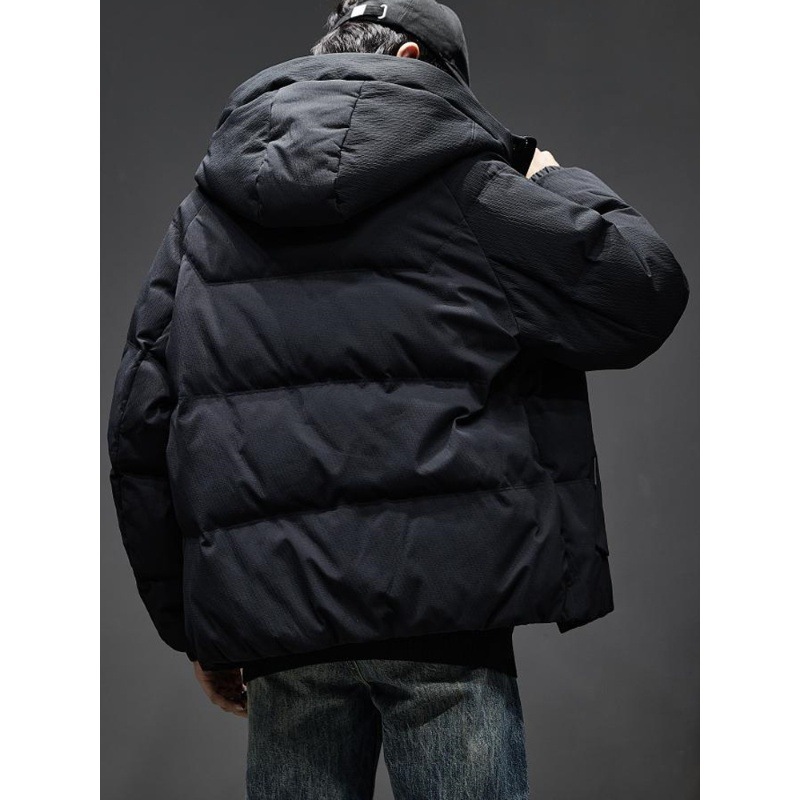 GorgeousBen Men's Winter Puffer Jacket - Trendy Thick Warm Hooded Casual Coat