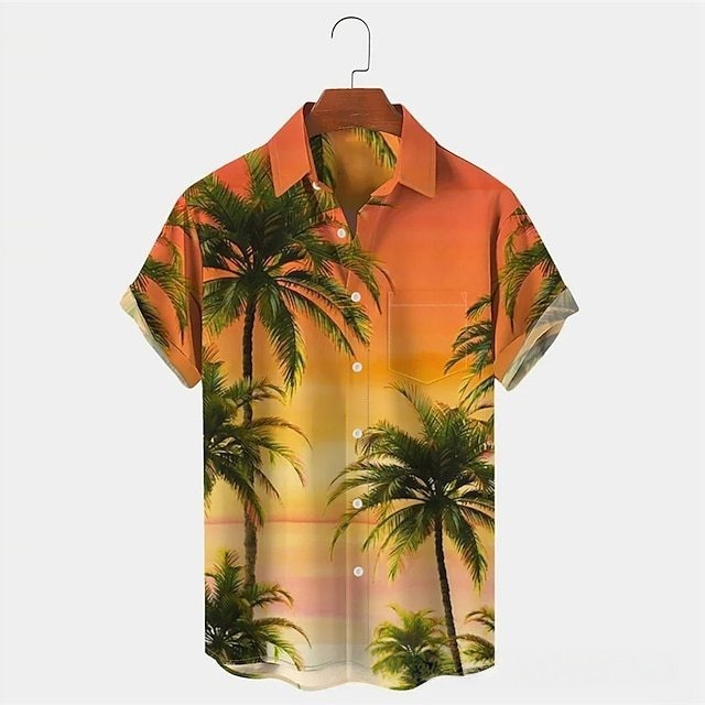 GorgeousBen Men's Casual Short Sleeve Shirt, Spring Autumn Fashion Shirt, Turn-Down Collar Shirt, Men's Fashion Casual Shirt