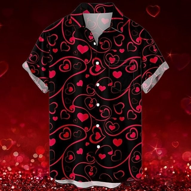 GorgeousBen Men's Casual Short Sleeve Shirt, Spring Autumn Fashion Shirt, Turn-Down Collar Shirt, Men's Fashion Casual Shirt