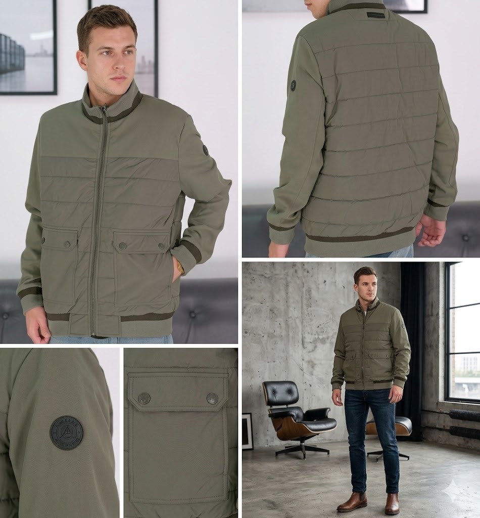 GorgeousBen Z ZEGNA ligt padded jacket men's casual winter thin warm bread puffer jacket short baseball collar jacket