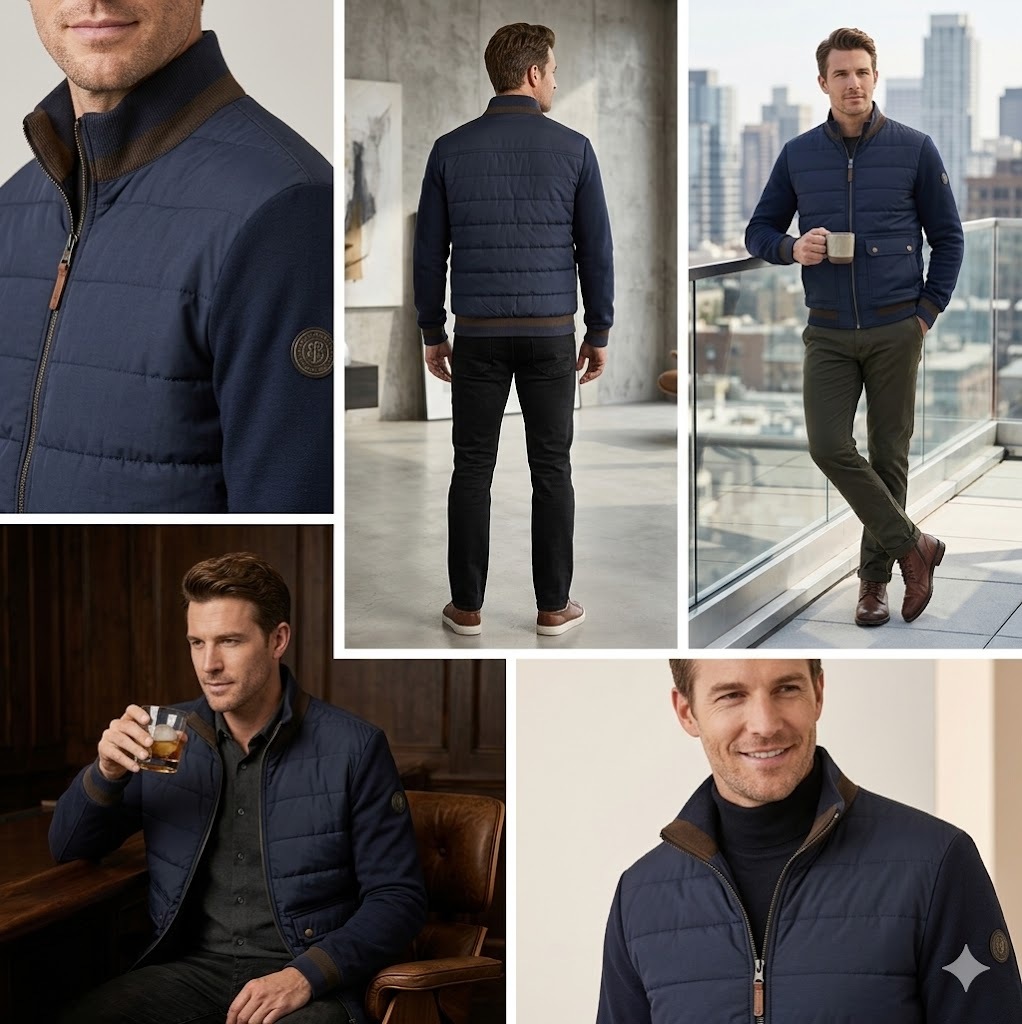GorgeousBen Z ZEGNA ligt padded jacket men's casual winter thin warm bread puffer jacket short baseball collar jacket