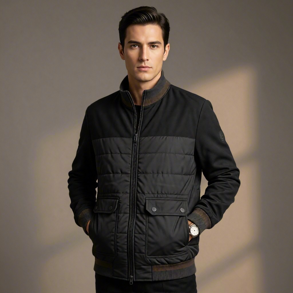 GorgeousBen Z ZEGNA ligt padded jacket men's casual winter thin warm bread puffer jacket short baseball collar jacket