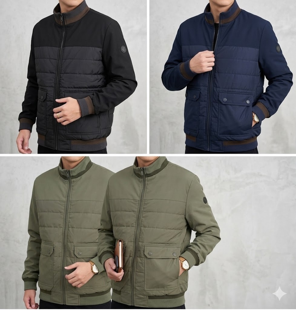 GorgeousBen Z ZEGNA ligt padded jacket men's casual winter thin warm bread puffer jacket short baseball collar jacket