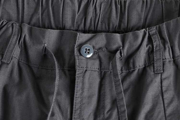 GorgeousBen  Color Block Cargo Pants - Elastic Waist Utility Trousers