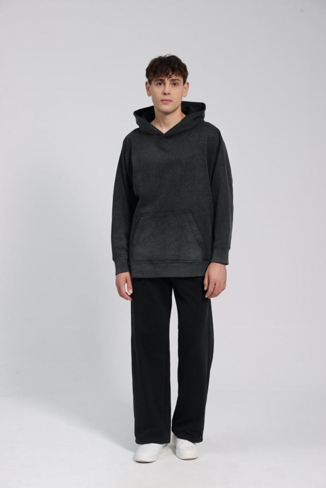 Gorgeousben Vintage Washed Light Fleece Hoodie  Unisex Retro Pullover Hoodie