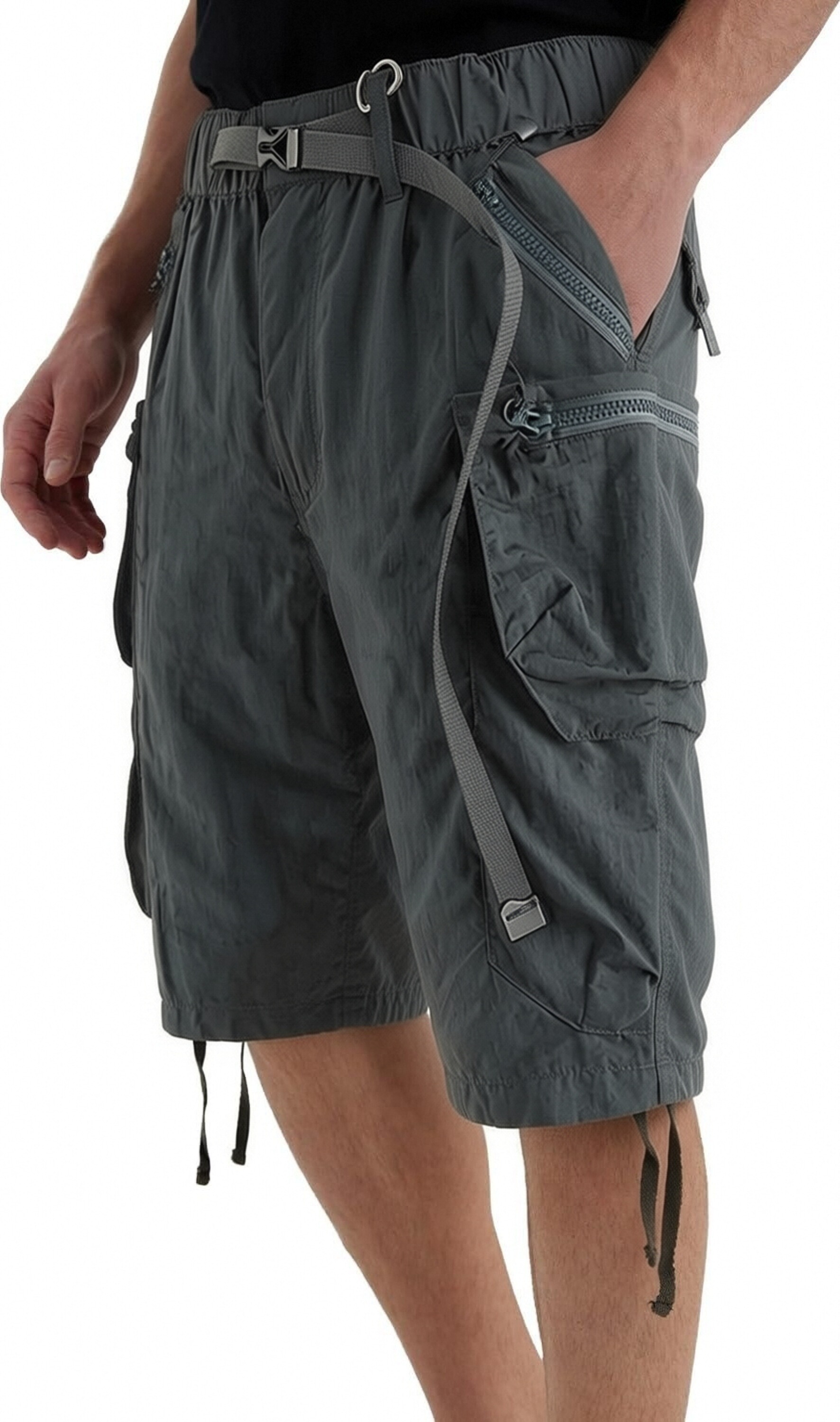 GorgeousBen Men's 100% Cotton Cargo Shorts, Multi-Pocket Relaxed Fit Casual Work Shorts for Men