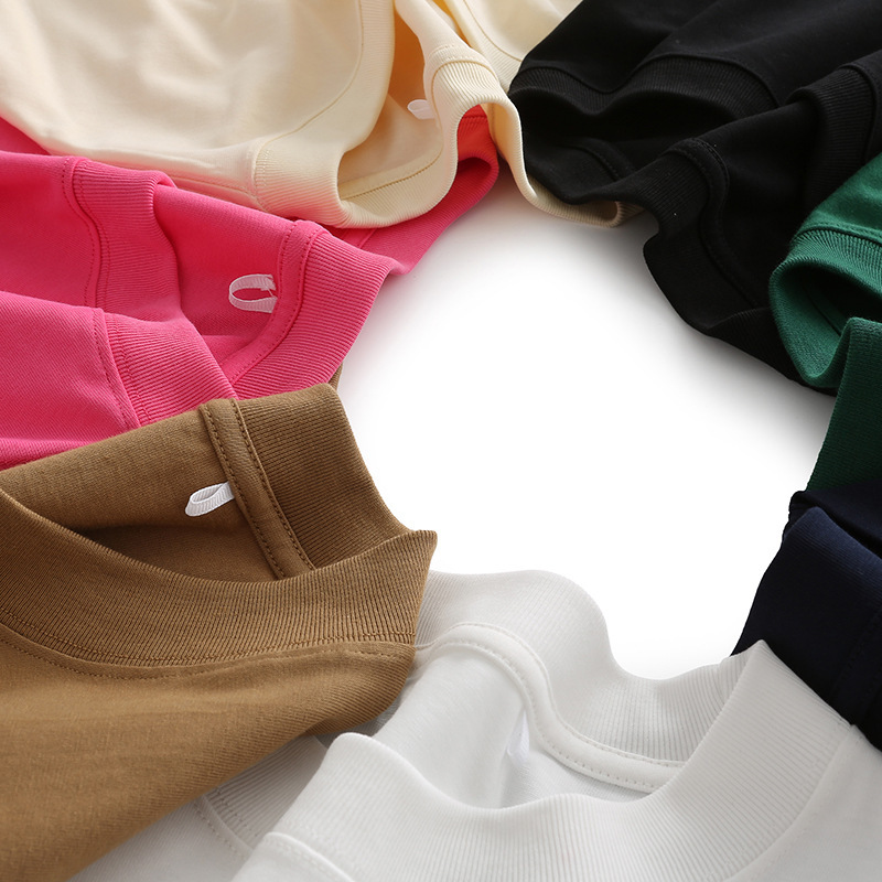 GorgeousBen 230GSM Heavyweight 100% Combed Cotton Crew Neck T-Shirt
