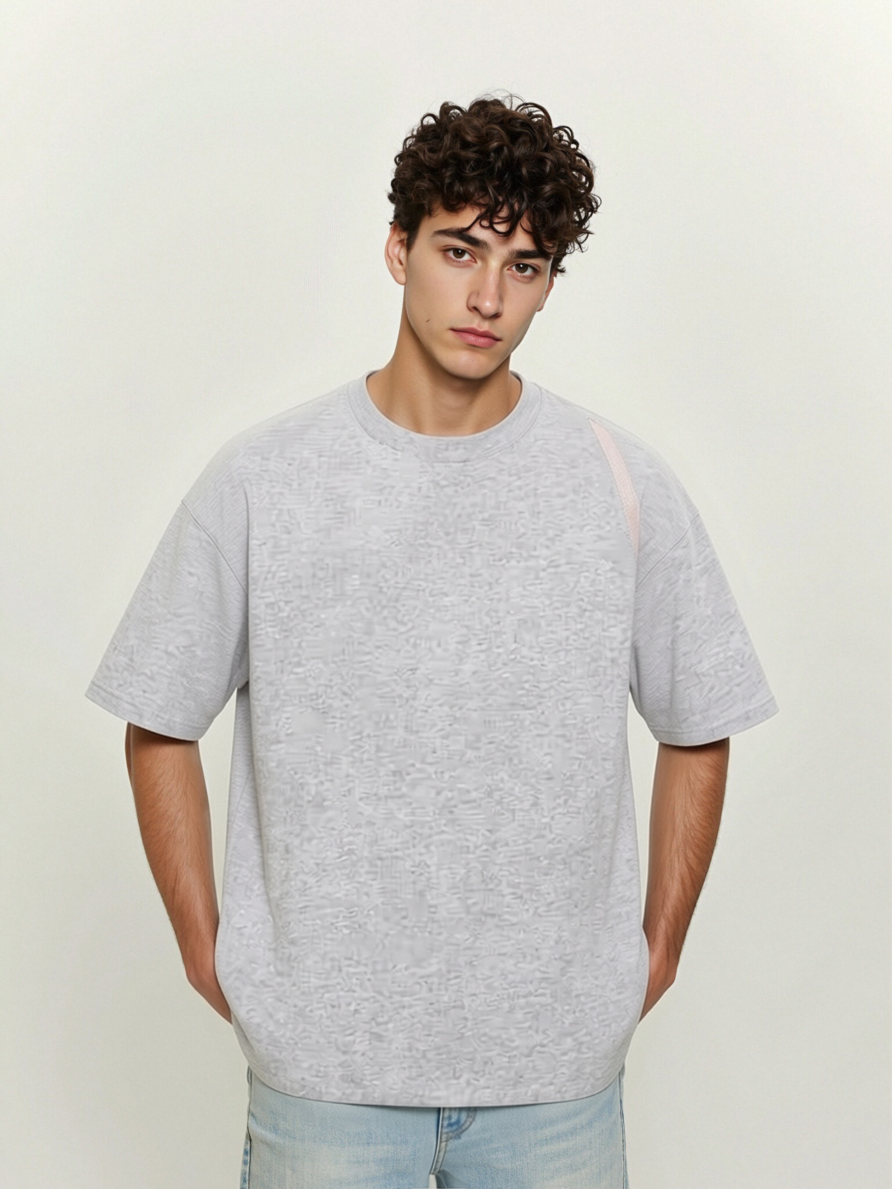 GorgeousBen CL-2202 Men's 220g Heavyweight Sea Island Cotton T-Shirt, UPF 50+ Sun Protection Casual Short Sleeve Tee