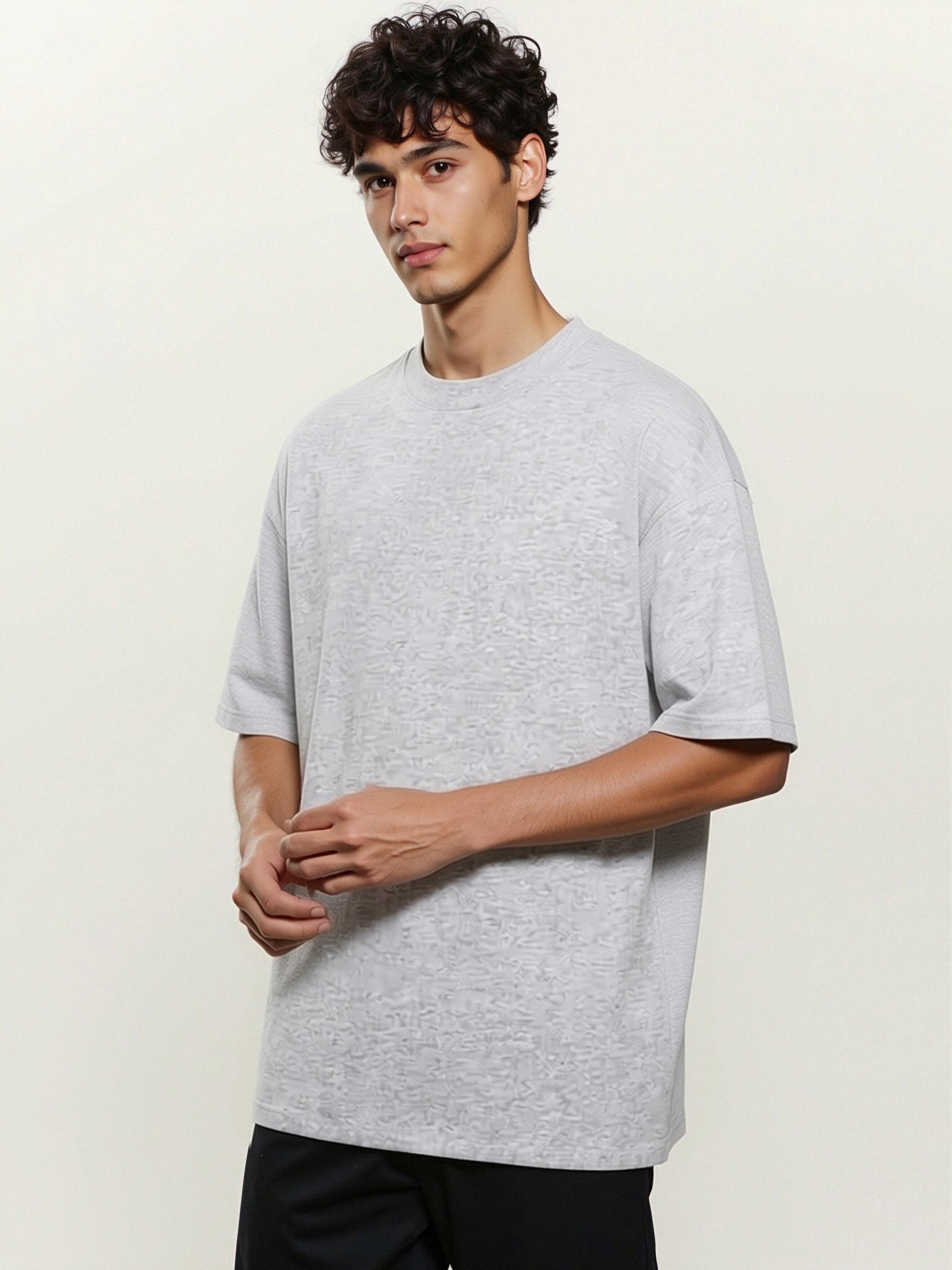 GorgeousBen CL-2202 Men's 220g Heavyweight Sea Island Cotton T-Shirt, UPF 50+ Sun Protection Casual Short Sleeve Tee