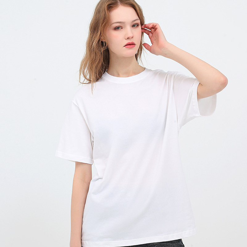 GorgeousBen CL-2202 Men's 220g Heavyweight Sea Island Cotton T-Shirt, UPF 50+ Sun Protection Casual Short Sleeve Tee