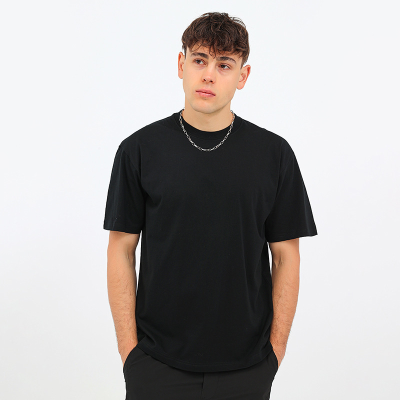 GorgeousBen CL-2202 Men's 220g Heavyweight Sea Island Cotton T-Shirt, UPF 50+ Sun Protection Casual Short Sleeve Tee