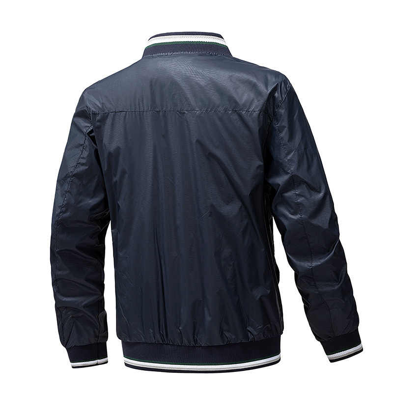 Amazon Summer Thin Casual Jacket Men's Elastic Anti-Wrinkle New Breathable Jacket Trendy Cross-Border Fashion Men's Clothing