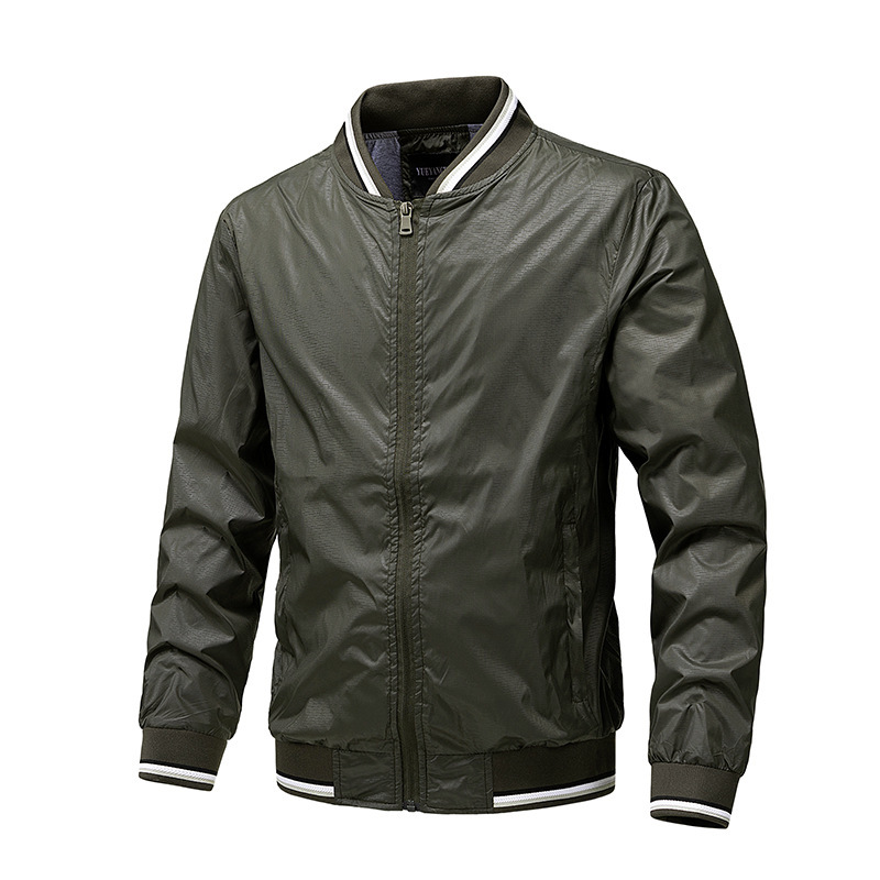 Amazon Summer Thin Casual Jacket Men's Elastic Anti-Wrinkle New Breathable Jacket Trendy Cross-Border Fashion Men's Clothing
