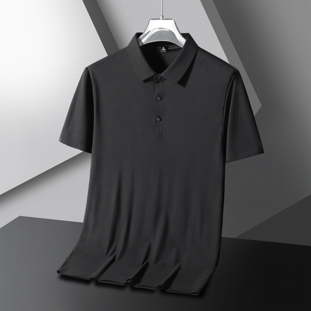 GorgeousBen Men's High Stretch Ice Silk Polo Shirts