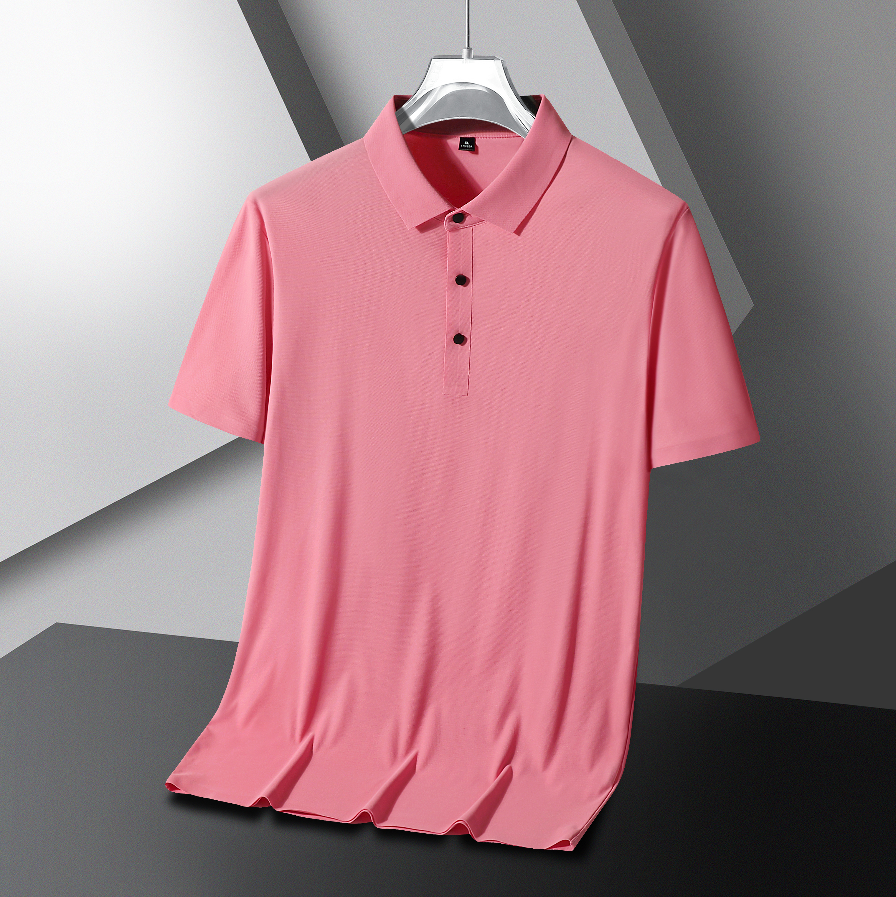 GorgeousBen Men's High Stretch Ice Silk Polo Shirts