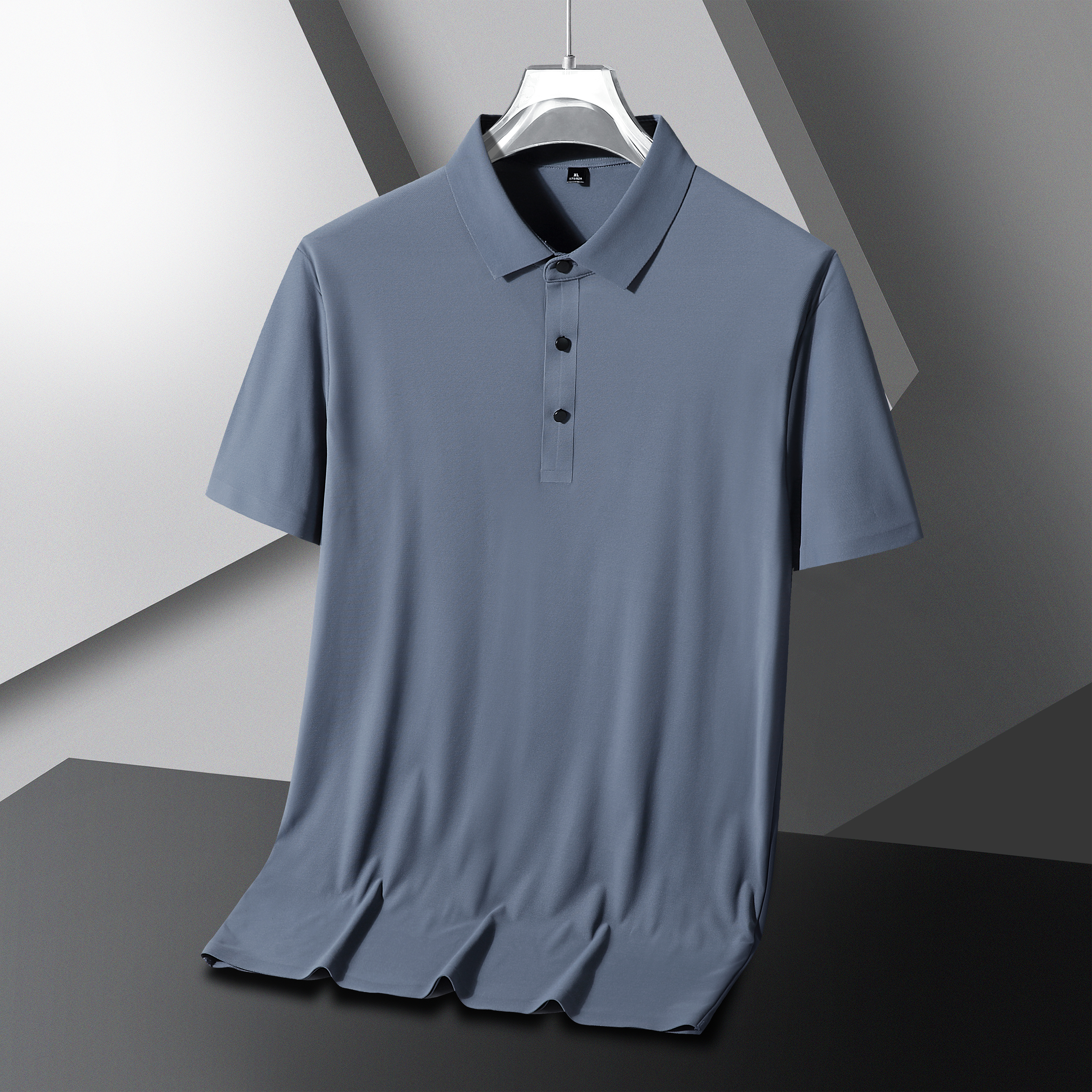 GorgeousBen Men's High Stretch Ice Silk Polo Shirts