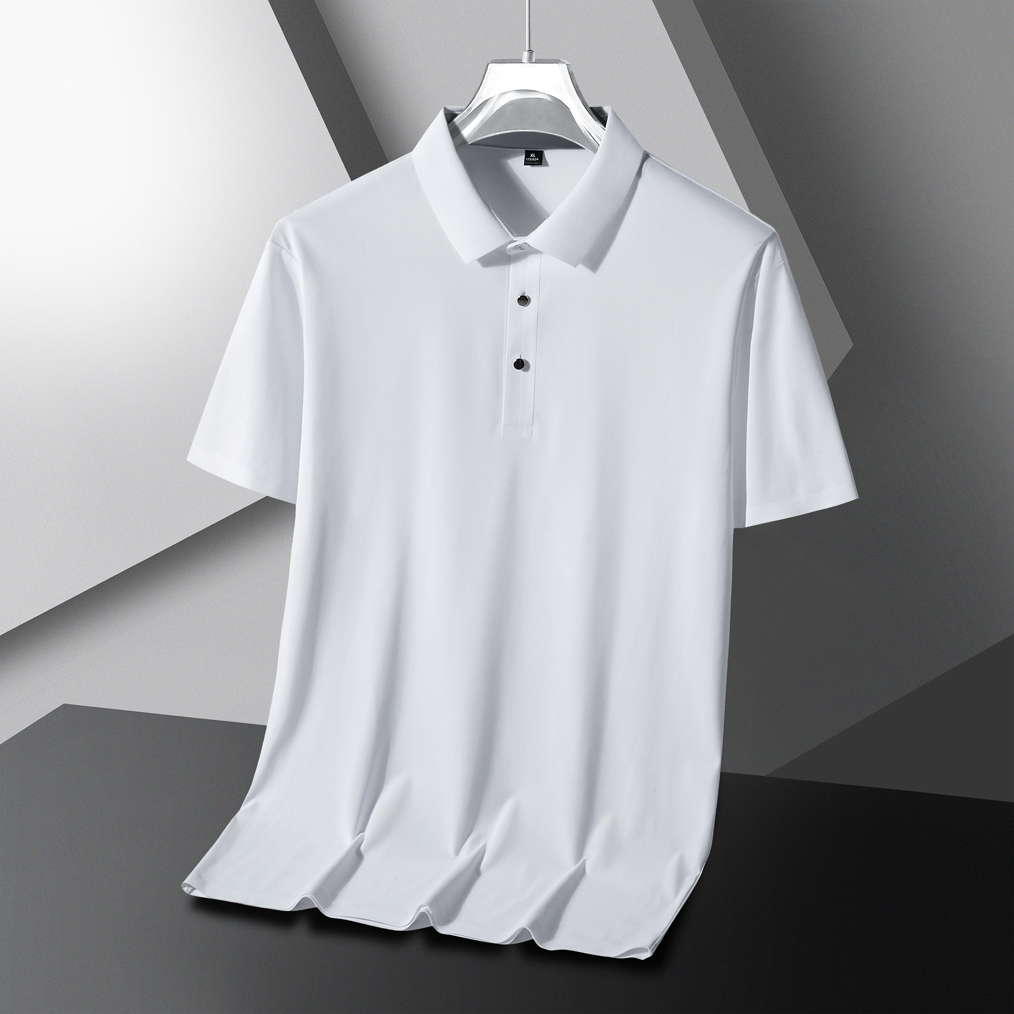 GorgeousBen Men's High Stretch Ice Silk Polo Shirts