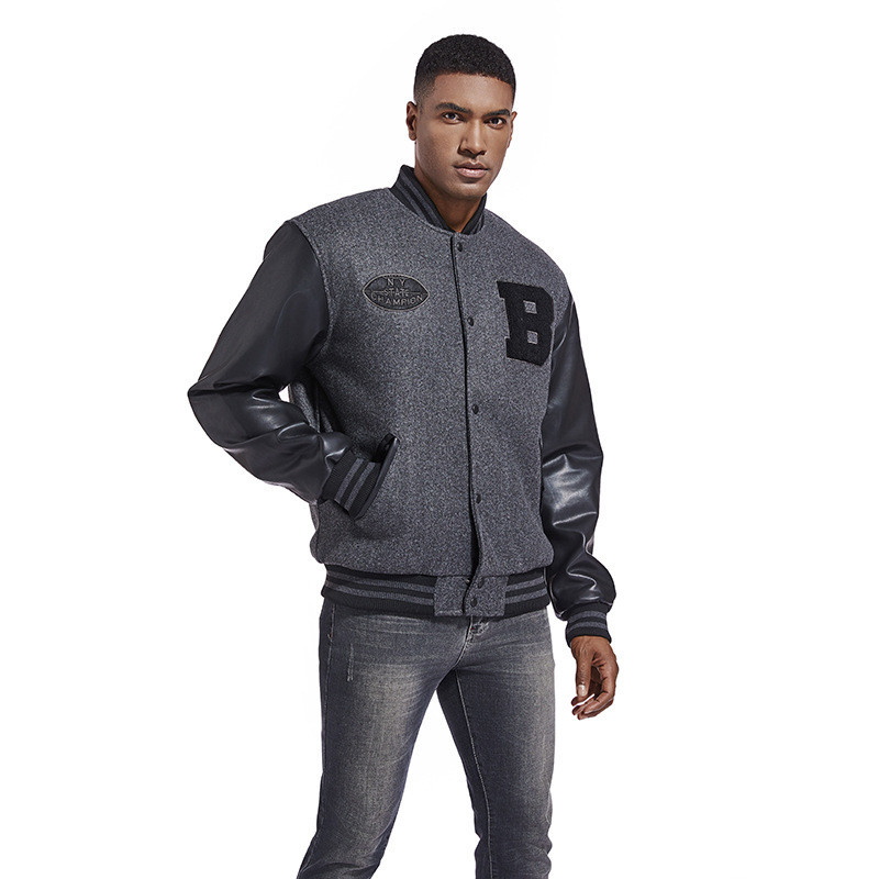 Men's Autumn and Winter Baseball Jacket, Trendy Casual Men's Embroidered Oversized Jacket, Cross-Border Foreign Trade Men's Clothing, Carhartt Jacket