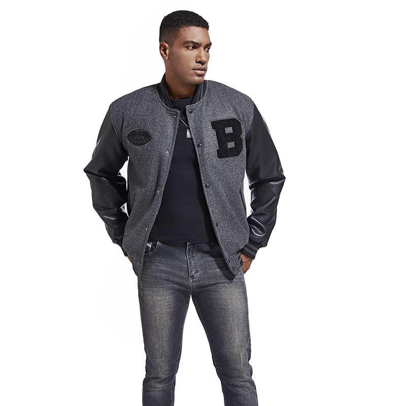 Men's Autumn and Winter Baseball Jacket, Trendy Casual Men's Embroidered Oversized Jacket, Cross-Border Foreign Trade Men's Clothing, Carhartt Jacket