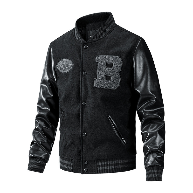 Men's Autumn and Winter Baseball Jacket, Trendy Casual Men's Embroidered Oversized Jacket, Cross-Border Foreign Trade Men's Clothing, Carhartt Jacket