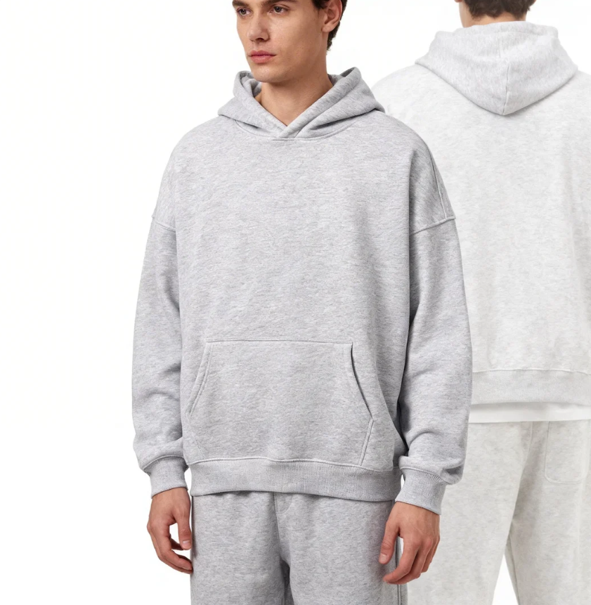 GorgeousBen ARTIEMASTER 2518#7718# Men's Oversized Fleece Hoodie & Sweatpants Set, 350g Cotton Blend Streetwear Tracksuit, Multiple Colors, S-XXL Sizes Available