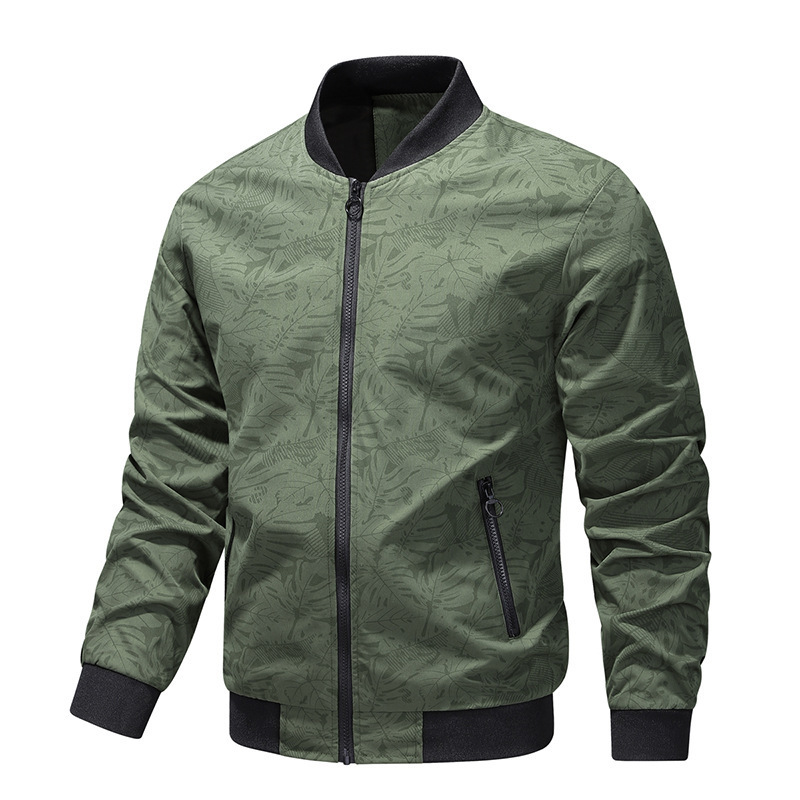 Jackets, Cross-Border Spring and Autumn Jackets, Men's Simple Youth Jackets, Zipper Bags, High-Quality Fabrics, Large Quantities in Stock