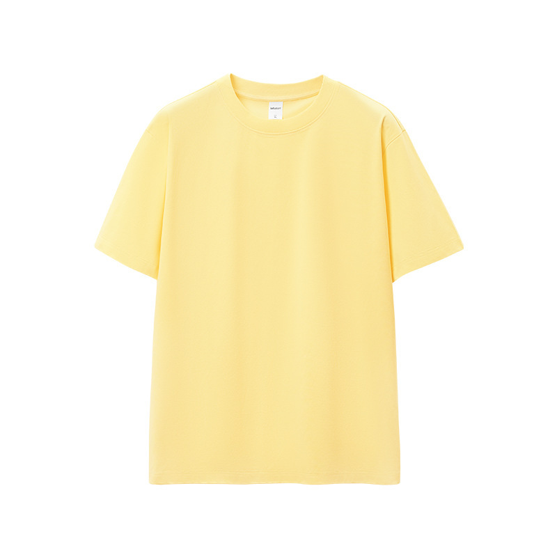GorgeousBen Men's 220GSM Fruit Elastic Solona Cool Feeling T-Shirt Loose Fit Crew Neck Unisex Casual Tee for Spring Summer S-XXXL