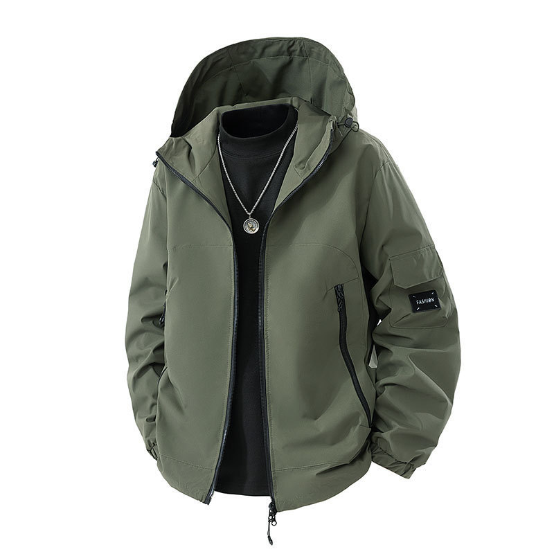Spring and Autumn New Mountain Style Jacket Windproof Waterproof Outdoor Trendy Couple Casual Jacket Functional Style Men's Jacket