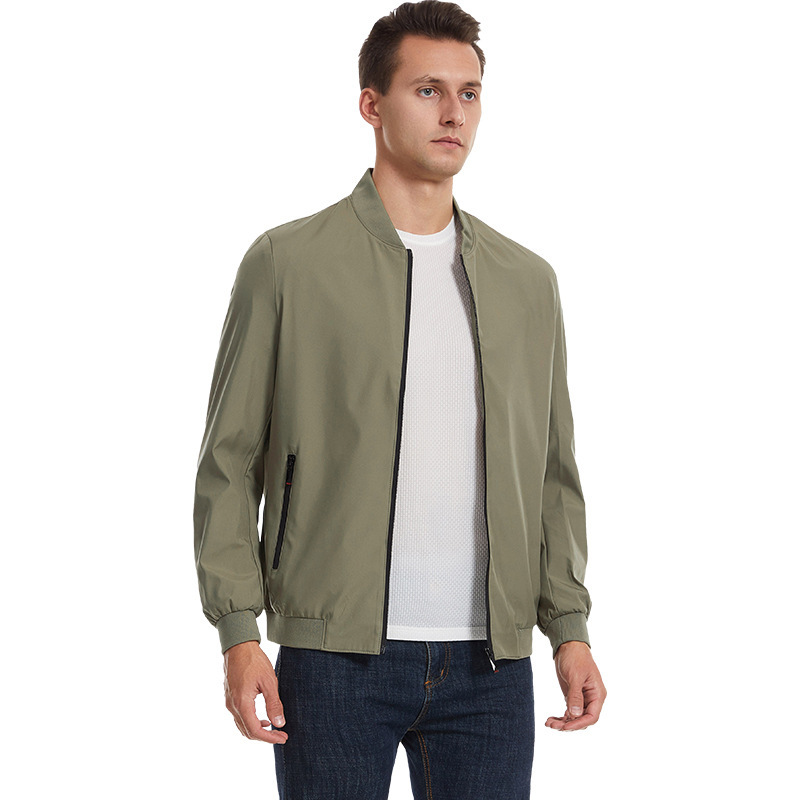 Cross-border European size men's jacket basic baseball uniform workwear Amazon jacket casual jacket business casual style