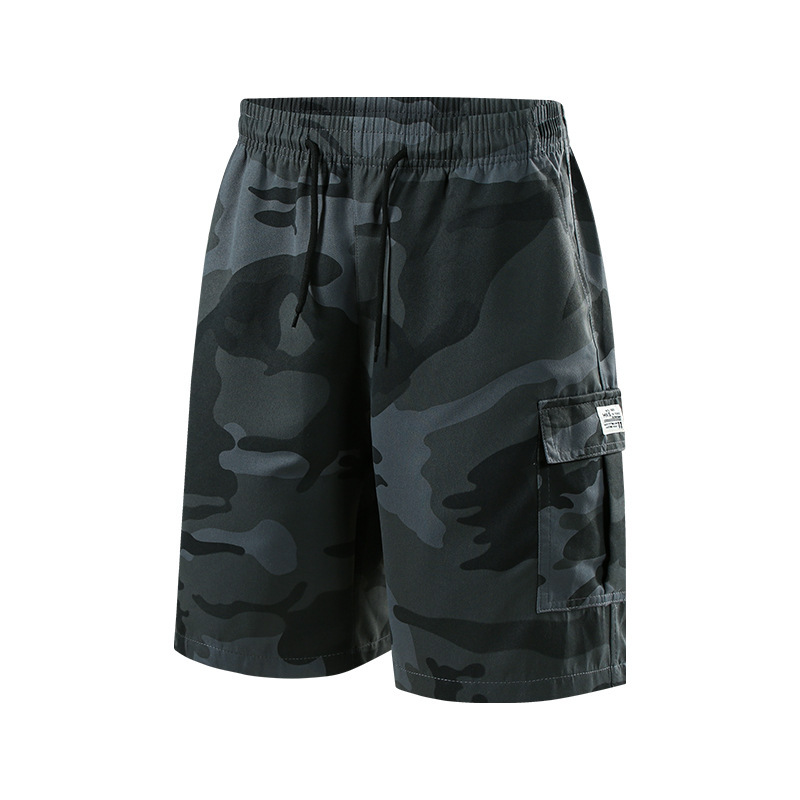 Cross-border Amazon summer sports and leisure fashion work clothes camouflage shorts fitness running quick-drying overalls
