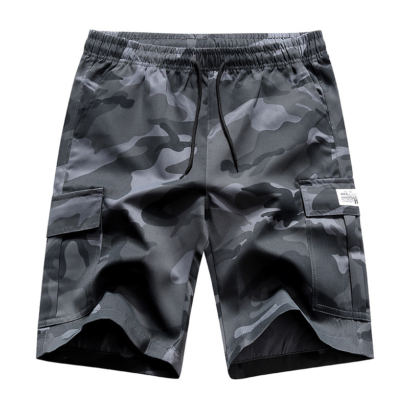 GorgeousBen Men's Street Camo Cargo Shorts, Quick Dry 5 Inch Casual Shorts for Summer Daily Wear