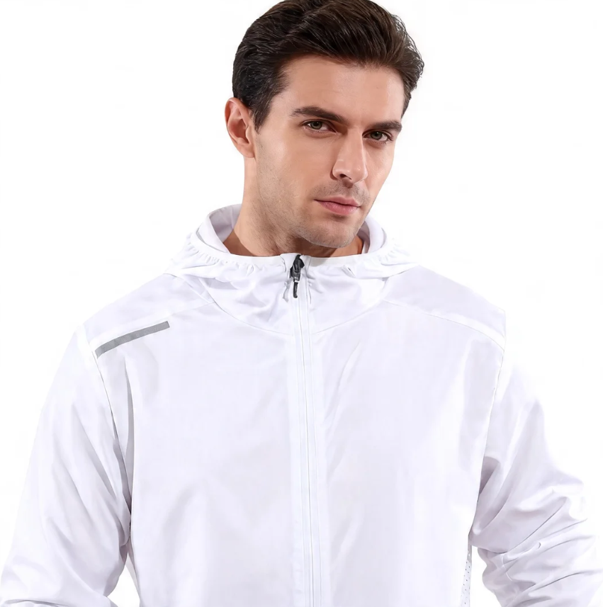 GorgeousBen Men's Casual Lightweight Ice Silk Sun Protection Hooded Jacket Summer Windbreaker