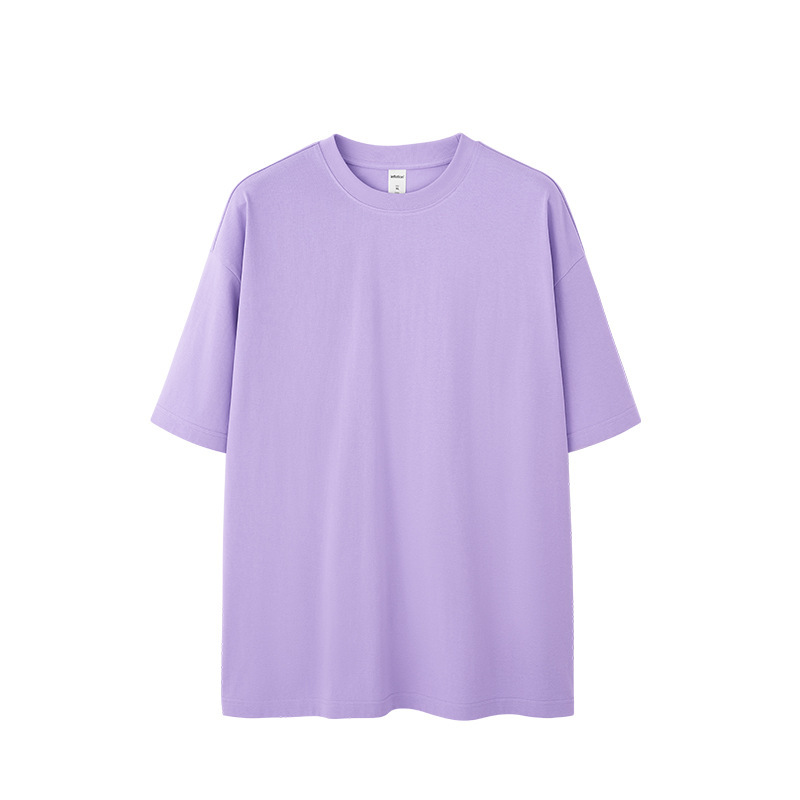 Jie Zhan Men's Clothing | 260g Macaron Heavyweight Trendy Brand T-Shirt 2026 New Loose Drop-Shoulder Sorona Short-Sleeve T-Shirt