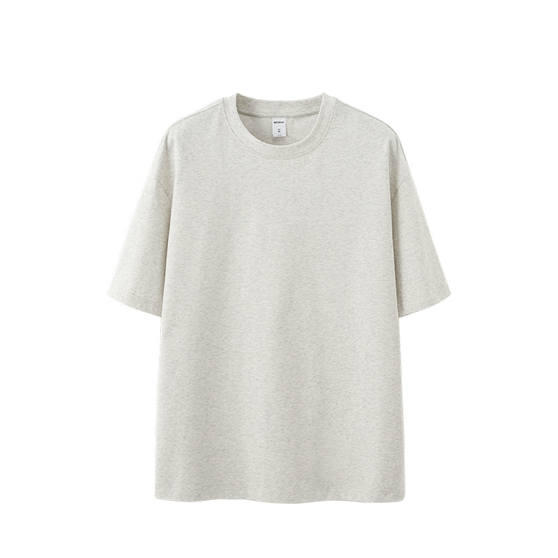 Jie Zhan Men's Clothing | 260g Macaron Heavyweight Trendy Brand T-Shirt 2026 New Loose Drop-Shoulder Sorona Short-Sleeve T-Shirt
