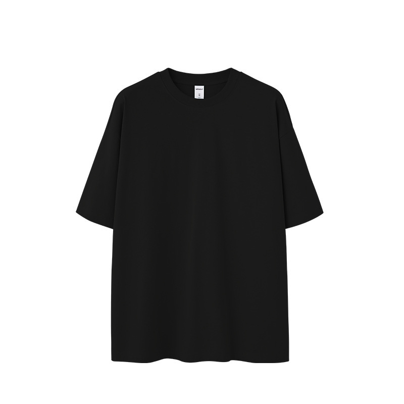 Jie Zhan Men's Clothing | 260g Macaron Heavyweight Trendy Brand T-Shirt 2026 New Loose Drop-Shoulder Sorona Short-Sleeve T-Shirt