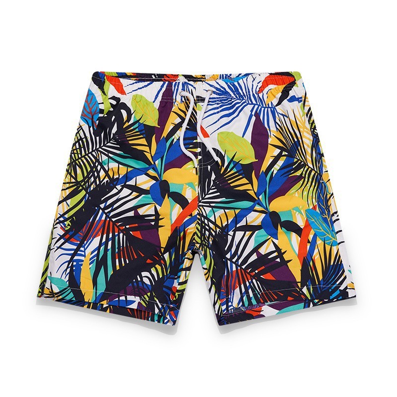 2026 Summer new Hawaiian ins vacation beach pants men's large size coconut tree 3D digital floral print casual jumpsuit