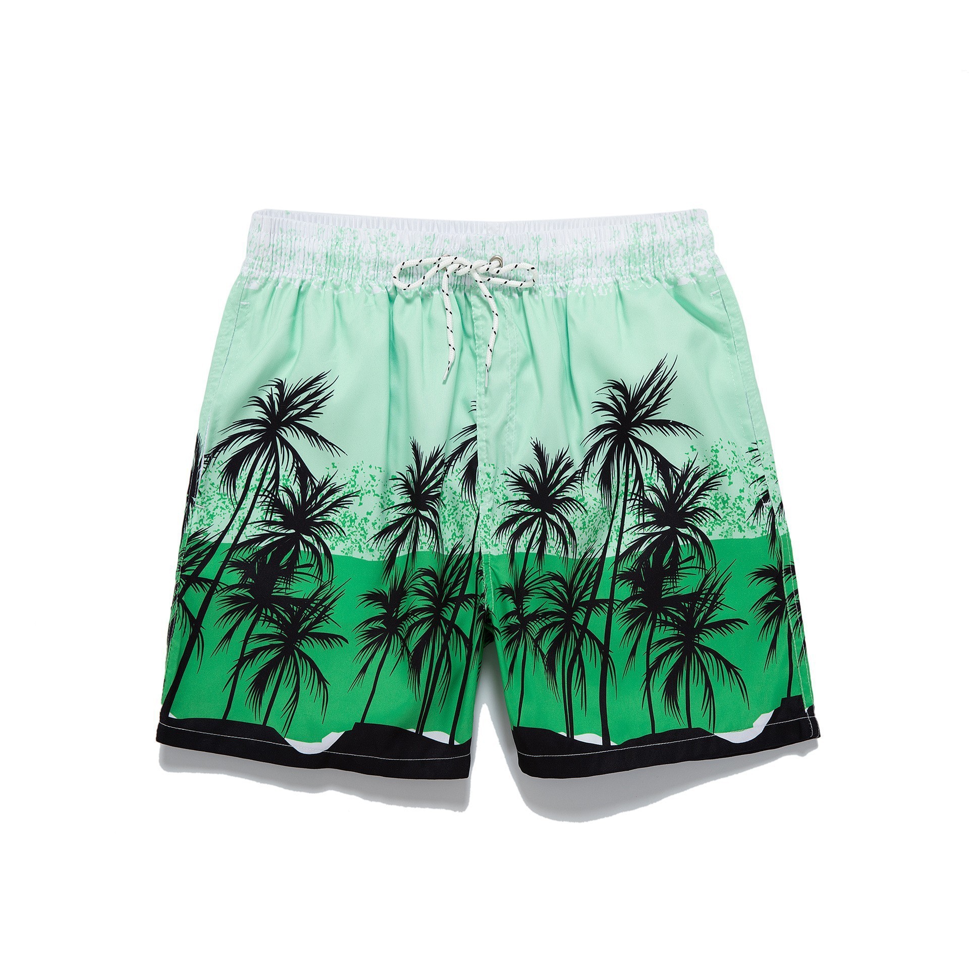 2026 Summer new Hawaiian ins vacation beach pants men's large size coconut tree 3D digital floral print casual jumpsuit