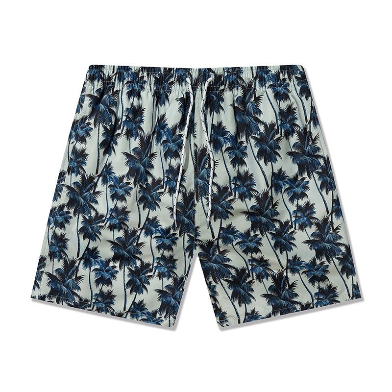 2026 Summer new Hawaiian ins vacation beach pants men's large size coconut tree 3D digital floral print casual jumpsuit