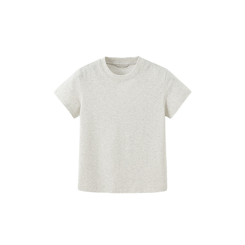 GorgeousBen Men Street Style Solid Color T-shirt 260g Cotton Loose Fit Spring Summer Casual Top