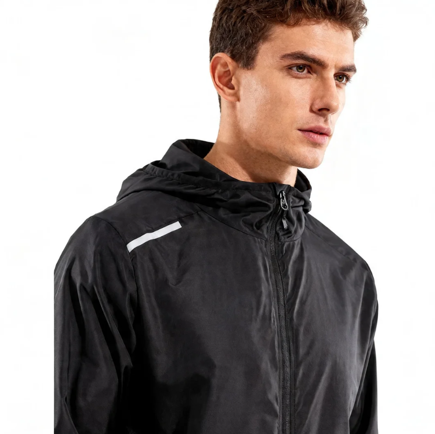 GorgeousBen Men's Casual Lightweight Ice Silk Sun Protection Hooded Jacket Summer Windbreaker