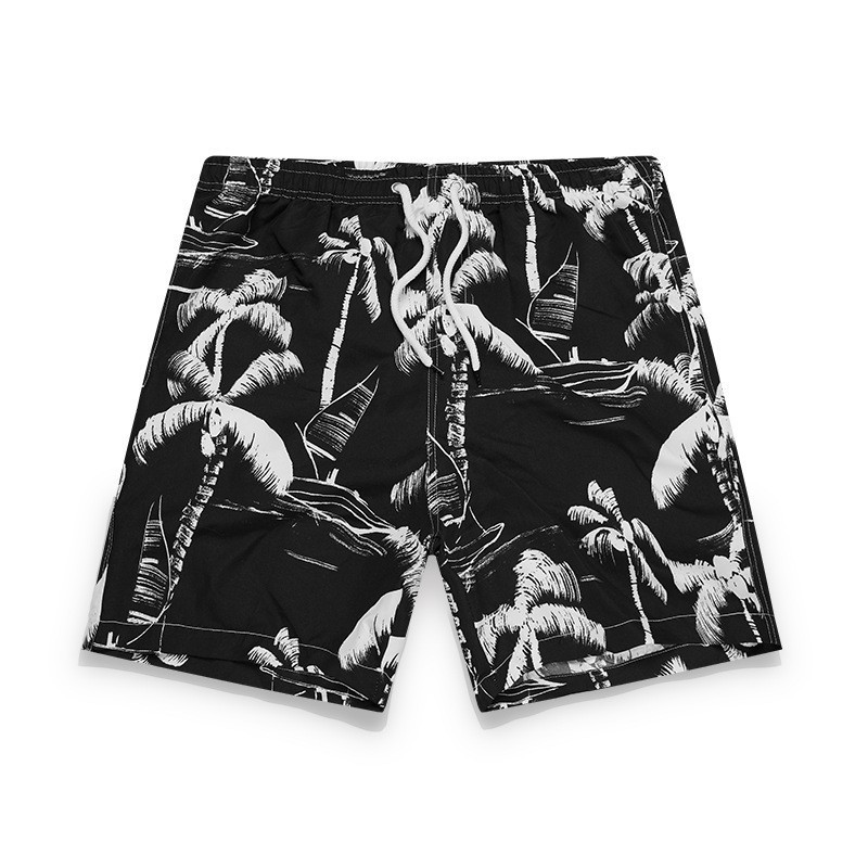 2026 Summer new Hawaiian ins vacation beach pants men's large size coconut tree 3D digital floral print casual jumpsuit